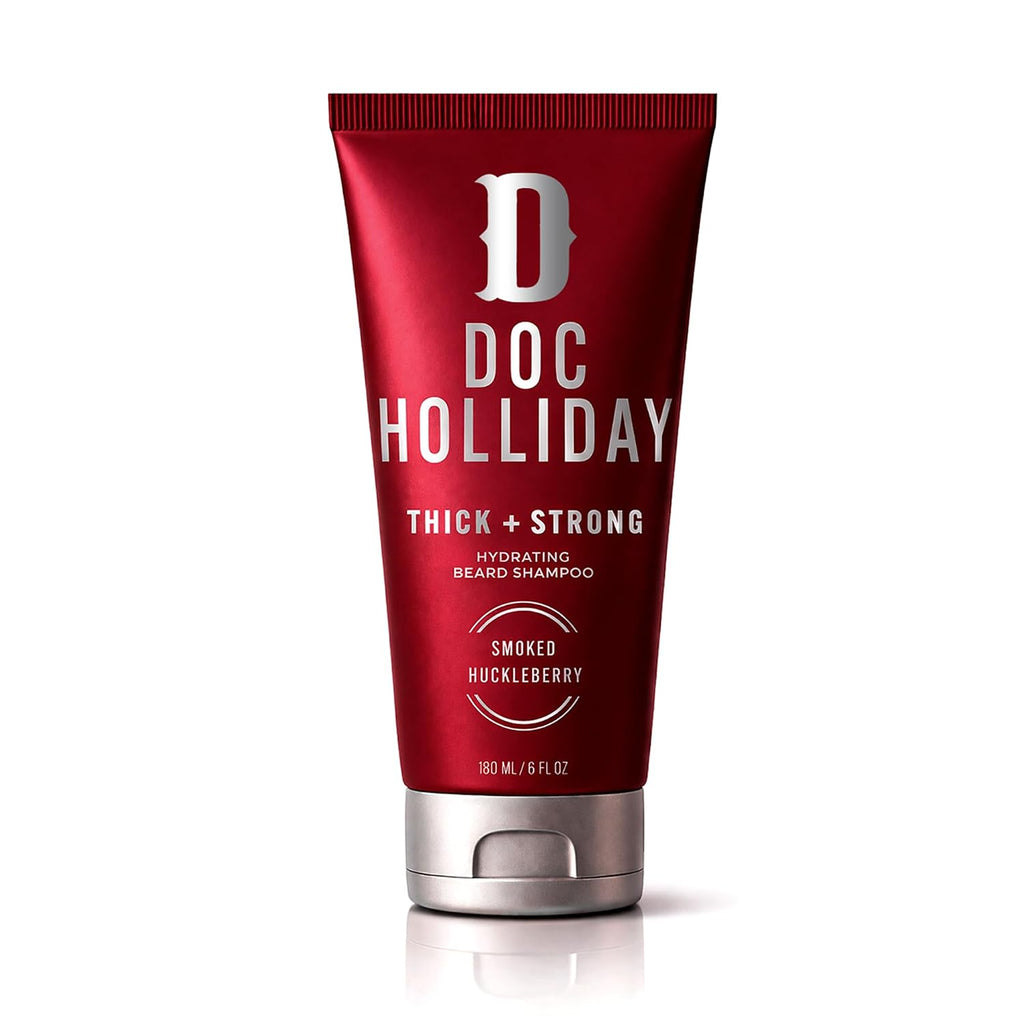 Doc Holliday Thick Strong Hydrating Beard Shampoo Smoked Huckleberry 6 fl oz
