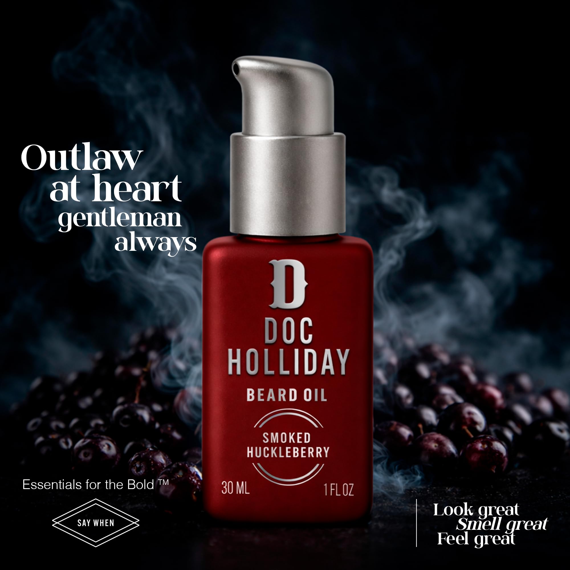 Calm + Controlled Beard Oil - Smoked Huckleberry