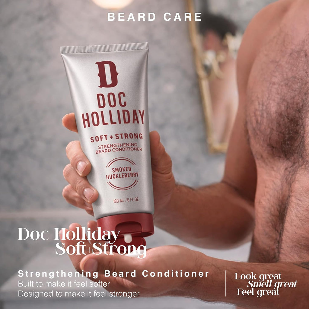DOC HOLLIDAY Soft + Strong Beard Conditioner Smoked Huckleberry 6 fl oz