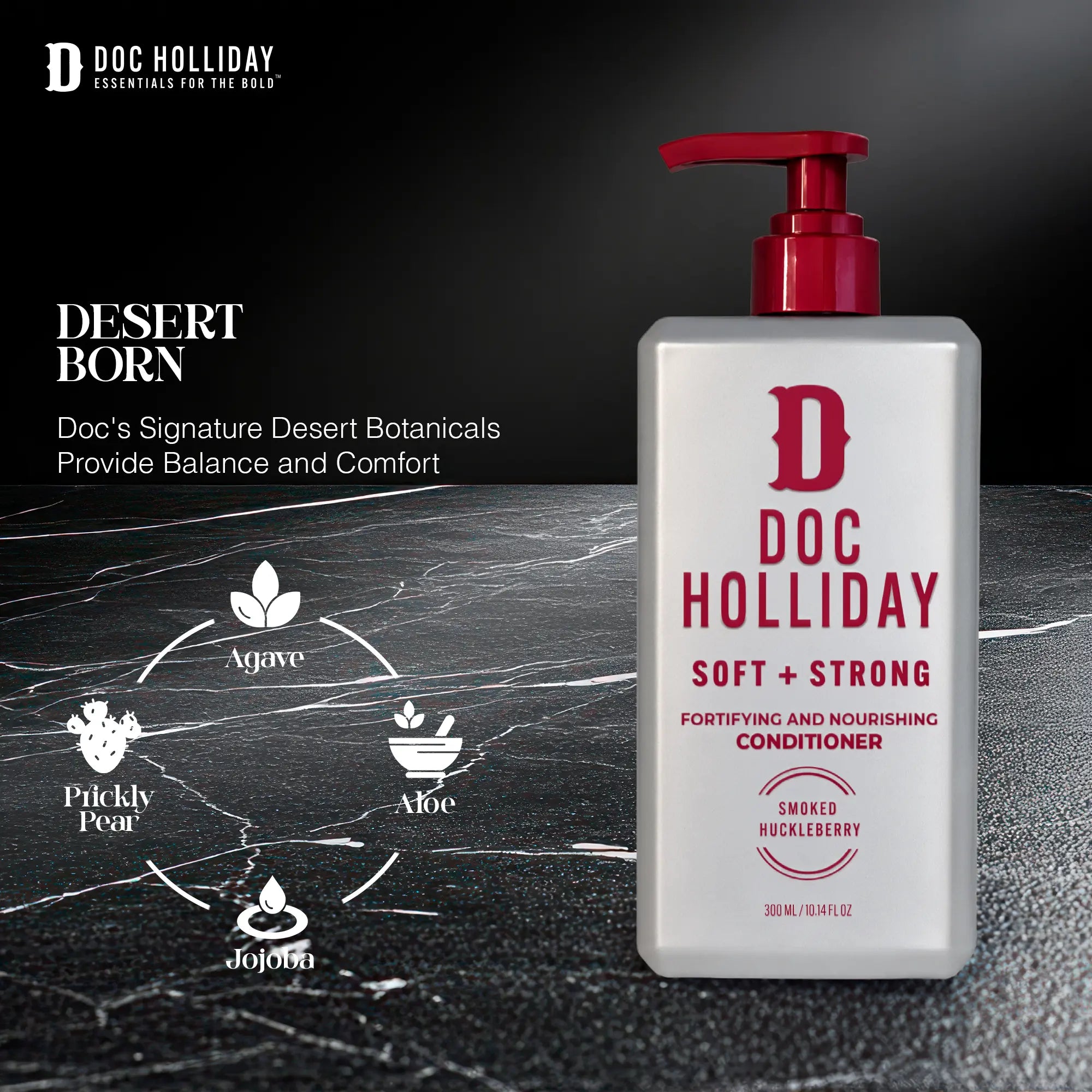 Soft + Strong Fortifying and Nourishing Conditioner - Smoked Huckleberry Doc Holliday Essentials