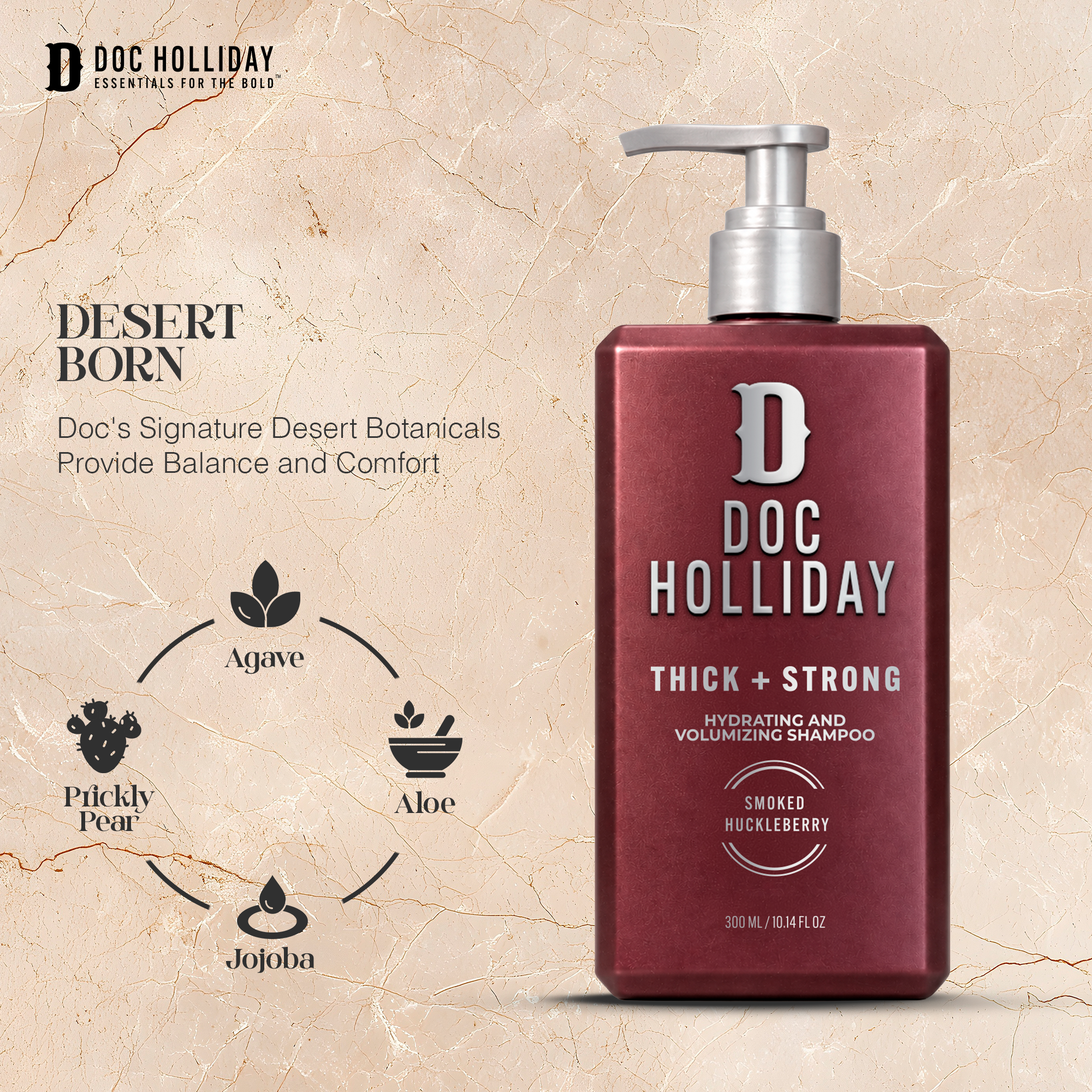 Thick + Strong Hydrating and Volumizing Shampoo - Smoked Huckleberry