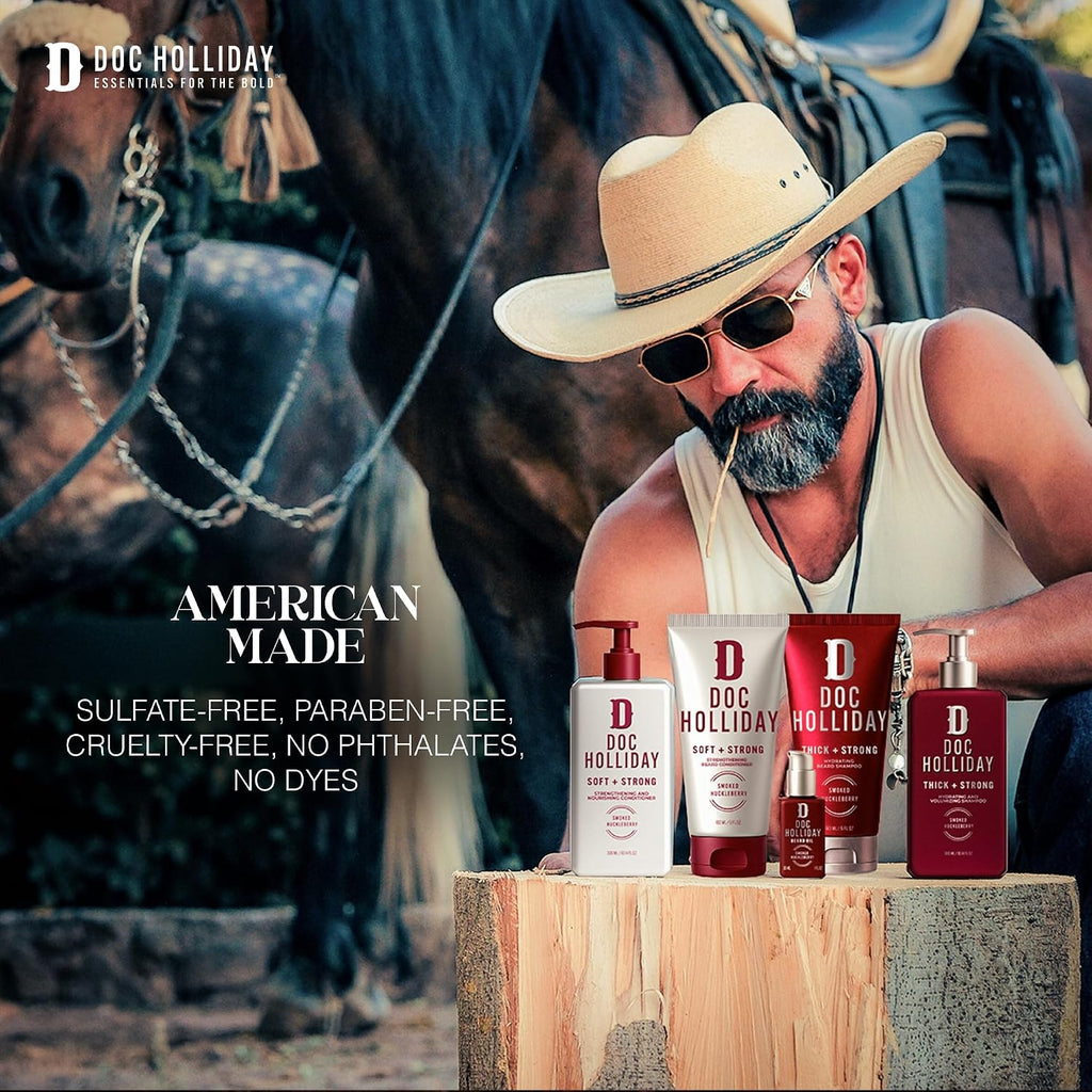 DOC HOLLIDAY Soft + Strong Beard Conditioner Smoked Huckleberry 6 fl oz