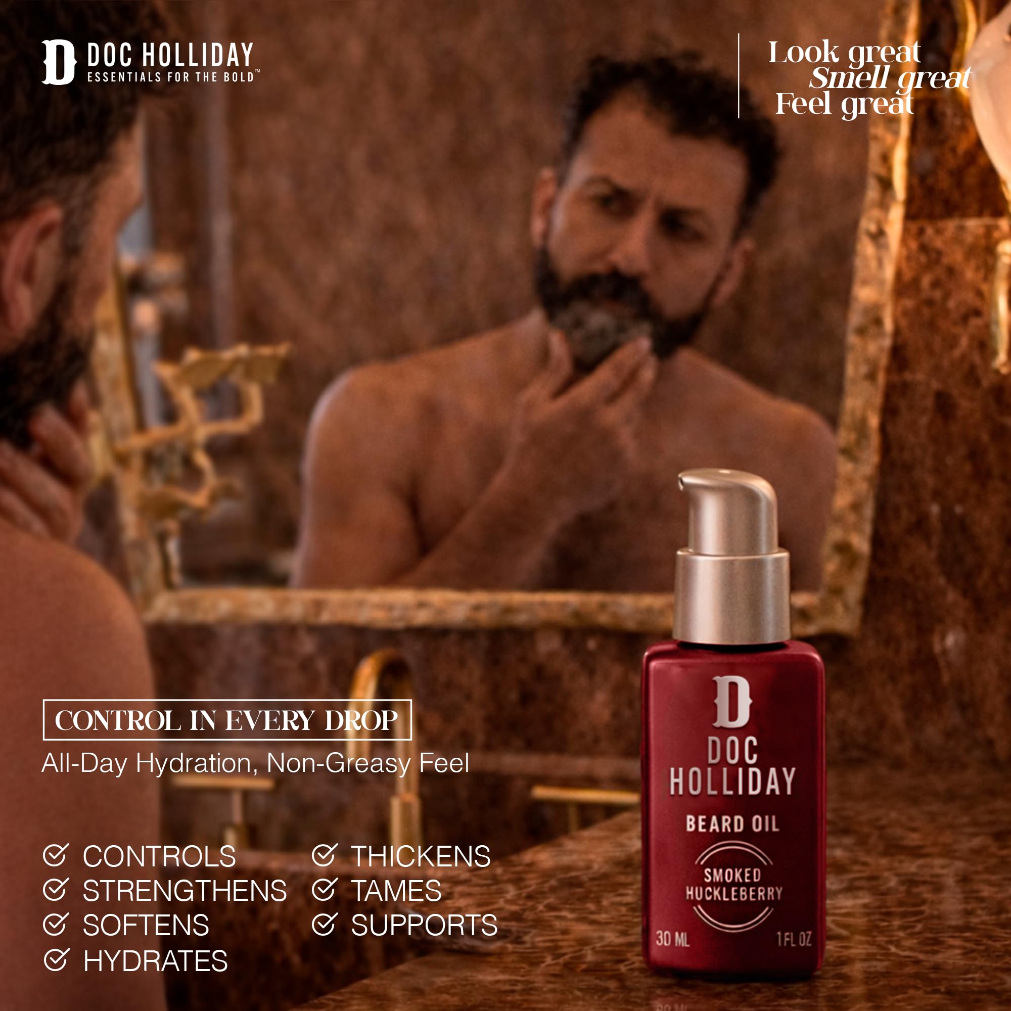 Calm + Controlled Beard Oil - Smoked Huckleberry