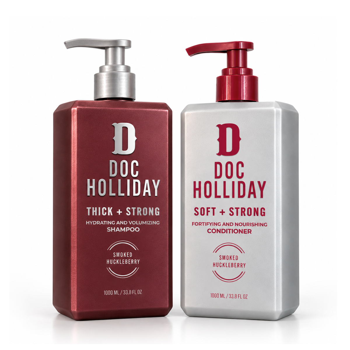 Thick + Soft Men’s Shampoo and Conditioner Bundle - Smoked Huckleberry
